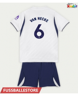 Günstige Tottenham Hotspur Jan Paul van Hecke #6 Heimtrikotsatz Kinder 2026-27 Kurzarm (+ Kurze Hosen)